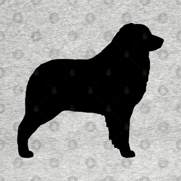 Australian Shepherd Silhouette by Coffee Squirrel